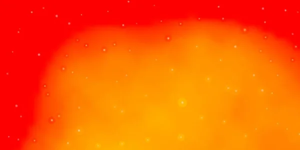 Heller Orangefarbener Vektorhintergrund Mit Bunten Sternen Dekorative Illustration Mit Sternen — Stockvektor