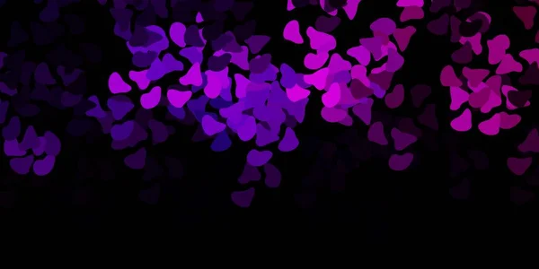 Dark Purple Vektor Hintergrund Mit Zufälligen Formen Bunte Illustration Mit — Stockvektor