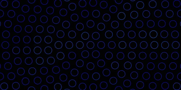 Темний Blue Векторний Шаблон Колами — стоковий вектор