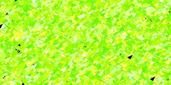 Verde Claro Textura Vectorial Roja Con Triángulos Aleatorios Ilustración Abstracta — Vector de stock