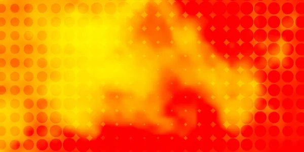 Patrón Vectorial Naranja Claro Con Esferas Discos Coloridos Abstractos Sobre — Archivo Imágenes Vectoriales