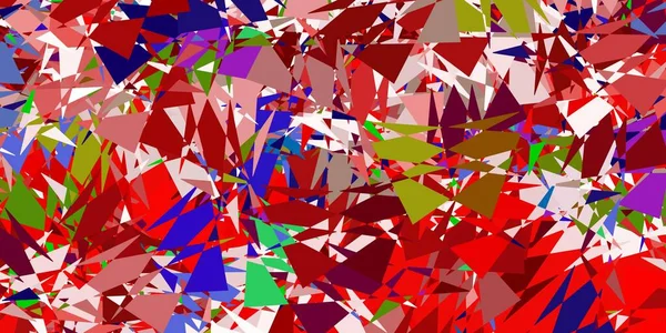Licht Multicolor Vector Achtergrond Met Veelhoekige Vormen Eenvoudig Ontwerp Abstracte — Stockvector