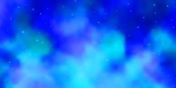 Light Blue Vector Pattern Abstract Stars — Stock Vector