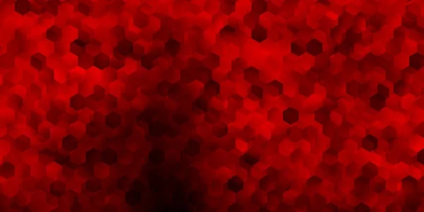Ciemnoczerwony Wektor Tekstury Kolorowych Sześciokątów Nowoczesna Abstrakcyjna Ilustracja Stylu Sześciokątnym — Wektor stockowy