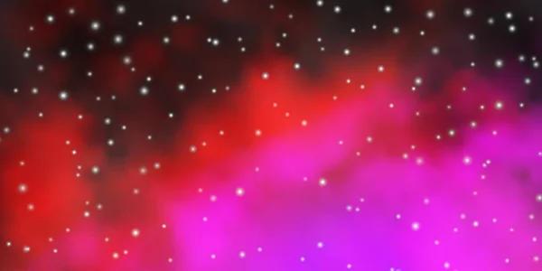 Dark Pink Vector Pattern Abstract Stars Blur Decorative Design Simple — Stock Vector