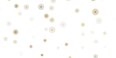 Açık gri vektör karalama desenli çiçekler. Basit arka planda doğal tarzda renkli çiçekler. Broşürler ve kitaplar için akıllı tasarım.