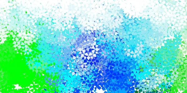 Φωτεινό Μπλε Διανυσματικό Φόντο Τρίγωνα Σύγχρονη Αφηρημένη Απεικόνιση Πολύχρωμα Τρίγωνα — Διανυσματικό Αρχείο