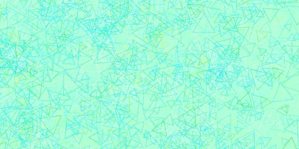 Azul Claro Fundo Vetorial Verde Com Triângulos Ilustração Abstrata Magnífica — Vetor de Stock