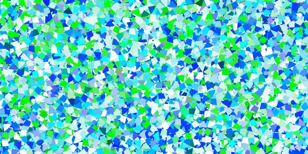Jasnoniebieski Wzór Wektora Kryształami Trójkątami Trójkąty Abstrakcyjnym Tle Kolorowym Gradientem — Wektor stockowy