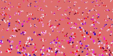 Açık pembe, soyut şekilli kırmızı vektör şablonu. Basit bir şekilde gradyan olan renkli soyut biçimler. Web siteniz için basit illüstrasyon.