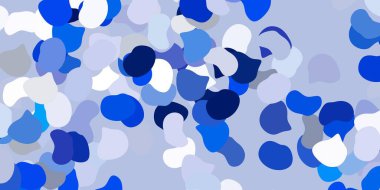 Rastgele biçimlerde açık mavi vektör arkaplanı. Soyut tarzda, gradyan formlarda basit tasarım. İşiniz için akıllı tasarım.