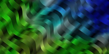 Açık Mavi, Wry çizgileri olan yeşil vektör deseni.