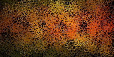 Koyu yeşil, soyut şekilli sarı vektör şablonu. Gradyan rastgele formlarla modern soyut illüstrasyon. Cep telefonları için arka plan.