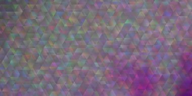 Çizgileri ve üçgenleri olan açık mor vektör şablonu. Basit bir şekilde üçgenli renkli bir çizim. Reklamlar için desen.