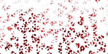 Memphis şekilli açık kırmızı vektör dokusu. Basit gradyan şekilli renkli bir çizim. Reklamlarınız için modern tasarım.