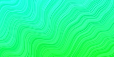 Eğimli çizgileri olan açık yeşil vektör şablonu. Soyut bir şekilde gradyan eğimli bir tasvir. İş broşürleri, broşürler için desen