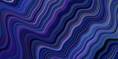 Açık Pembe, eğri çizgileri olan mavi vektör arkaplan. Yaratıcı illüstrasyon, yarım tonlu ve eğimli. Markan için yeni kompozisyon.