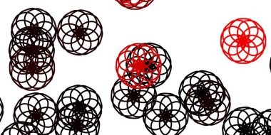 Kabarcıklı açık kırmızı vektör arka planı. Doğa tarzında renkli noktaları olan soyut illüstrasyon. Reklamlarınız için tasarım.