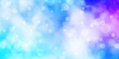 Açık Pembe, daire şekilli Mavi vektör düzeni.