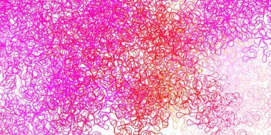 Açık mor, eğrili pembe vektör düzeni. Eğimli dairesel kavisli parlak bir illüstrasyon. Reklamınız, posteriniz, afişiniz için en iyi tasarım.