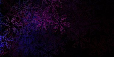 Wry çizgileri olan koyu renkli vektör deseni. Renkli çizgilerle dairesel çizimler. Reklamlar ve reklamlar için desen.