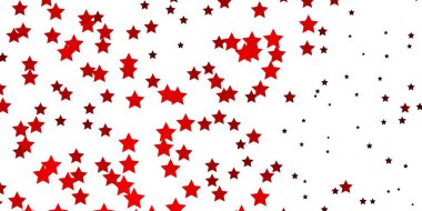 Küçük ve büyük yıldızlı koyu kırmızı vektör arkaplanı.