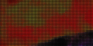 Çember şekilli ışık çok renkli vektör düzeni. Parlak renkli ve soyut küreler içeren bir resim. Reklamlarınız için tasarım.