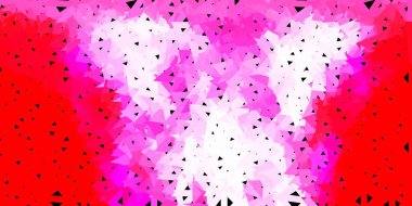 Açık kırmızı vektör gradyan çokgen tasarımı. Üçgen konseptli mozaik renkli çizimler. Web tasarımcıları için arkaplan.