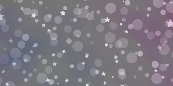 Heller Mehrfarbiger Vektorhintergrund Mit Kreisen Sternen Bunte Illustration Mit Gradientenpunkten — Stockvektor