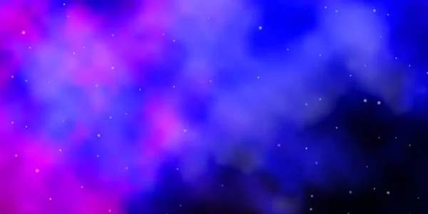 Темно Розовая Синяя Векторная Текстура Красивыми Звездами — стоковый вектор