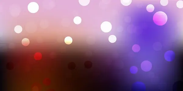 濃いピンク 円の黄色いベクトルテンプレート 泡とグラデーションスタイルの抽象的な装飾デザイン ブランドブックの新しいテンプレート — ストックベクタ