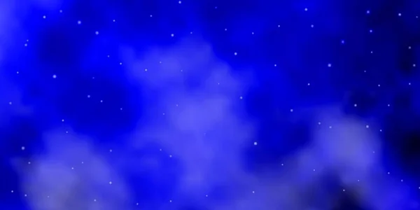 Fondo Vectorial Azul Oscuro Con Estrellas Colores Ilustración Abstracta Geométrica — Vector de stock