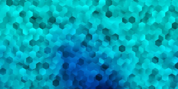Fondo Vectorial Azul Claro Con Formas Hexagonales Diseño Inteligente Estilo — Vector de stock