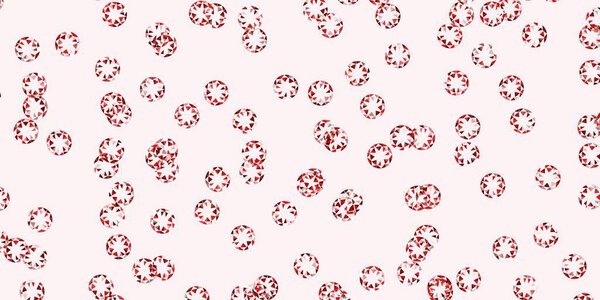 Светло-красный, желтый векторный фон с пятнами. Красочная иллюстрация с градиентными точками в стиле природы. Шаблон для деловой рекламы.