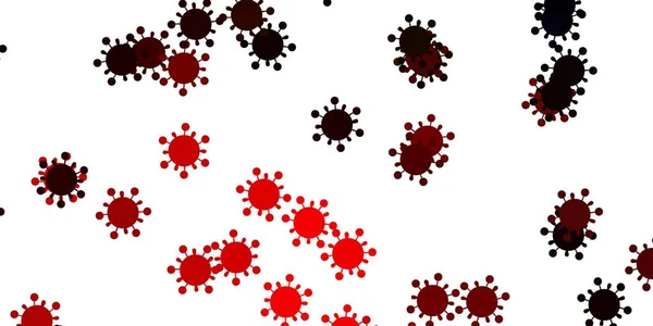 ウイルス記号で明るいオレンジ色のベクトル背景 生物学的勾配形状の抽象的なイラスト バイオハザード警告のための設計 — ストックベクタ