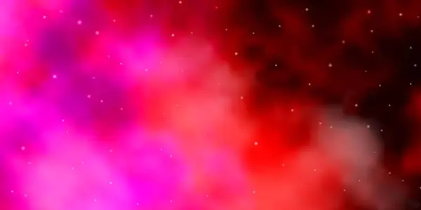 深紫色 粉红矢量纹理与美丽的星星 — 图库矢量图片