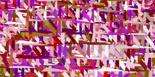 Fond Vectoriel Rose Clair Jaune Avec Triangles Illustration Avec Des — Image vectorielle