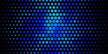 Daireli koyu mavi vektör düzeni.