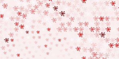 Açık Turuncu vektör şablonu ve grip belirtileri. Enfeksiyon formları ile soyut tarzda basit tasarım. Sağlık korunması için duvar kağıdı.