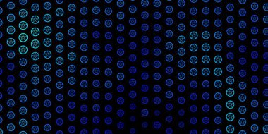 Din sembollü koyu mavi vektör dokusu. Gotik eğilimli soyut illüstrasyon. Doğaüstü tasvirler için basit tasarım.