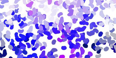 Kaotik şekilli açık mor vektör arkaplanı. Basit bir şekilde gradyan olan renkli soyut biçimler. Web siteniz için basit illüstrasyon.