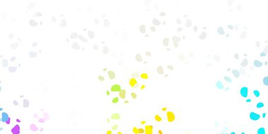 Soyut şekilli ışık çok renkli vektör deseni. Gradyan rastgele formlarla modern soyut illüstrasyon. Reklamlarınız için modern tasarım.