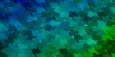 Açık mavi, dikdörtgenli yeşil vektör şablonu. Dikdörtgenli soyut gradyan çizimi. Web siteleri, iniş sayfaları için desen.