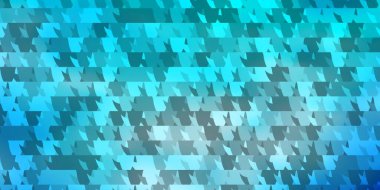 Koyu mavi vektör arkaplanı çizgiler, üçgenler. Üçgen şekilli ışıltılı soyut çizimler. İniş sayfaları için şablon.