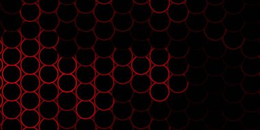 Daireli koyu turuncu vektör deseni. Doğa tarzında renkli noktaları olan soyut illüstrasyon. Reklamlarınız için tasarım.