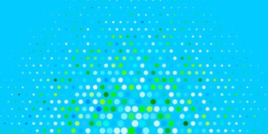 Açık Mavi, küreli yeşil vektör deseni.