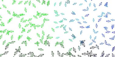 Kadın sembollü hafif çokrenkli vektör arkaplanı. Kadın gücünün resmedildiği soyut bir çizim. Kadınların gücünü göstermek için en iyi tasarım..