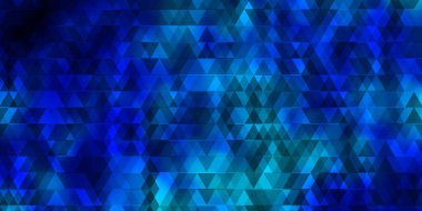 Light BLUE vector template with lines, triangles. Modern gradient illustration with colorful triangles. Pattern for websites.