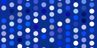 Açık pembe, daire şekilli mavi vektör düzeni. Doğa tarzında rengarenk çizimler. Web siteleri için desen.