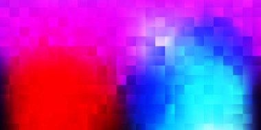 Light blue, red vector pattern with rectangles. Simple colorful rectangles with gradient on an abstract background. An easy addition to your ads.